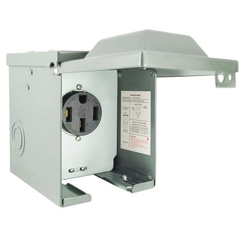 rv electrical outlet box|weatherproof 50 amp outlet box.